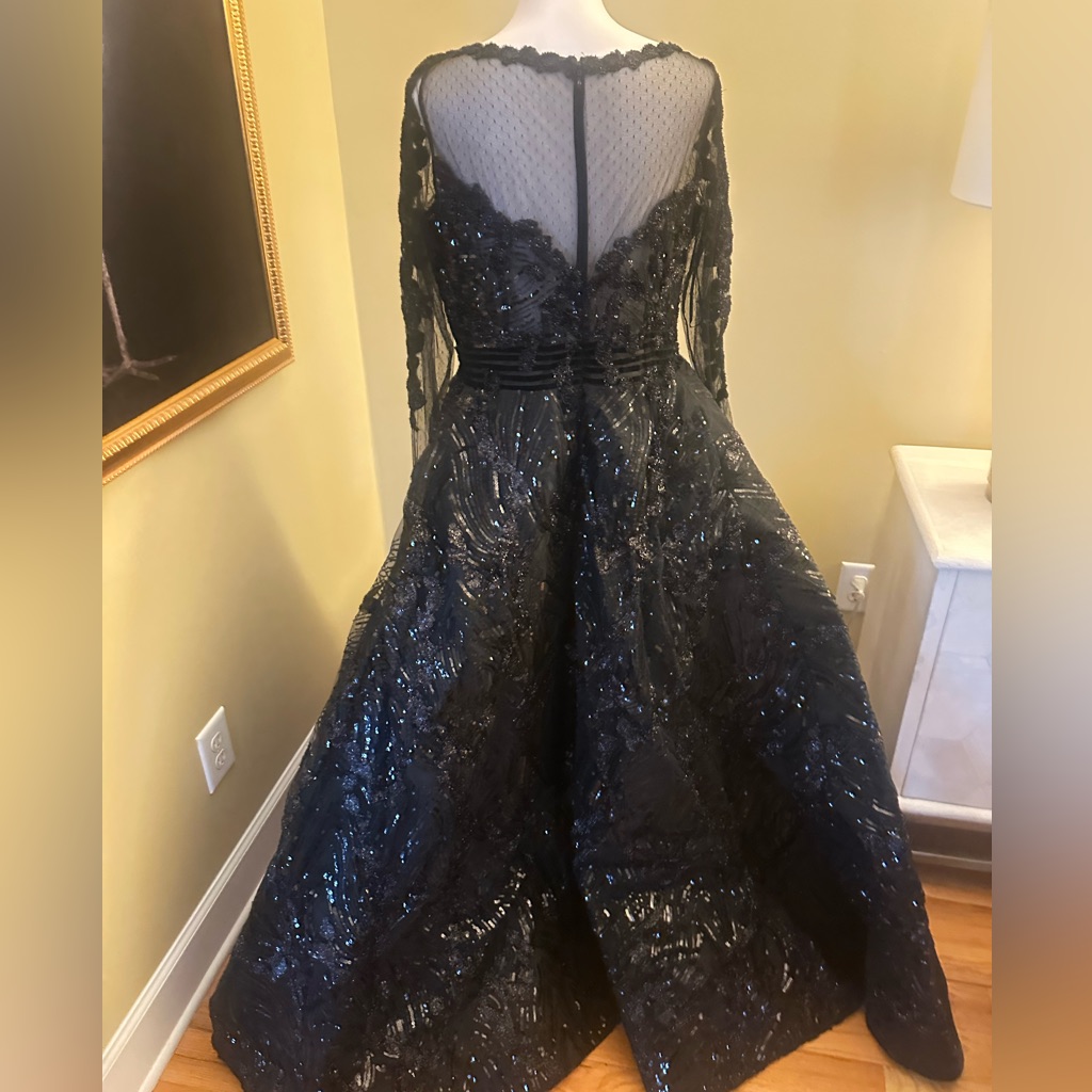 Nwt! Azzure Couture Fully Sequined Ballgown — image 5 of 8